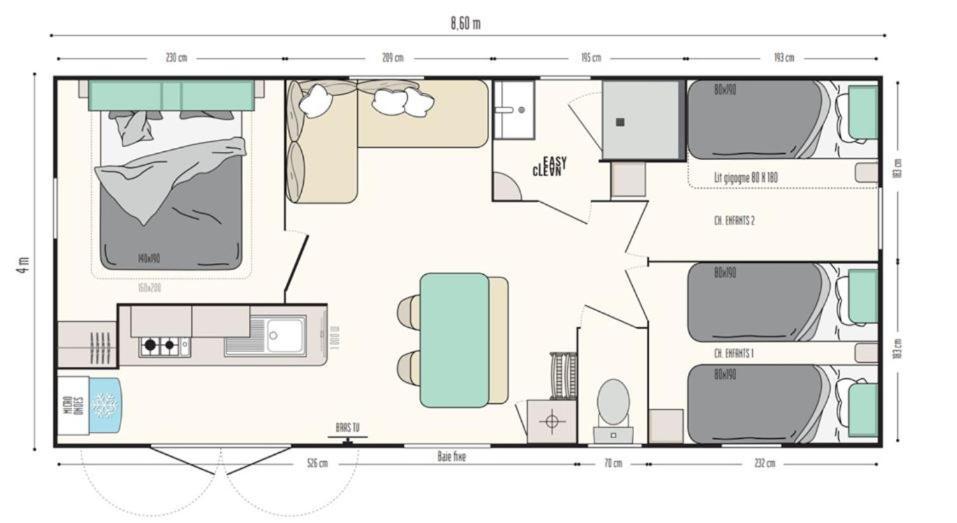 Mobil Home 5-6 Personnes Carry Le Rouet Eksteriør billede